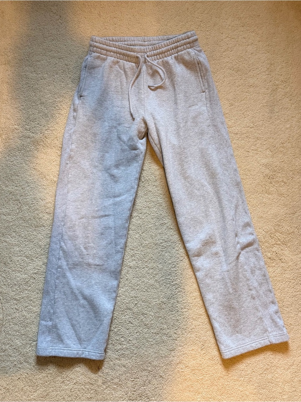 Aritzia Heather Chrome Sweatpants with Drawstring